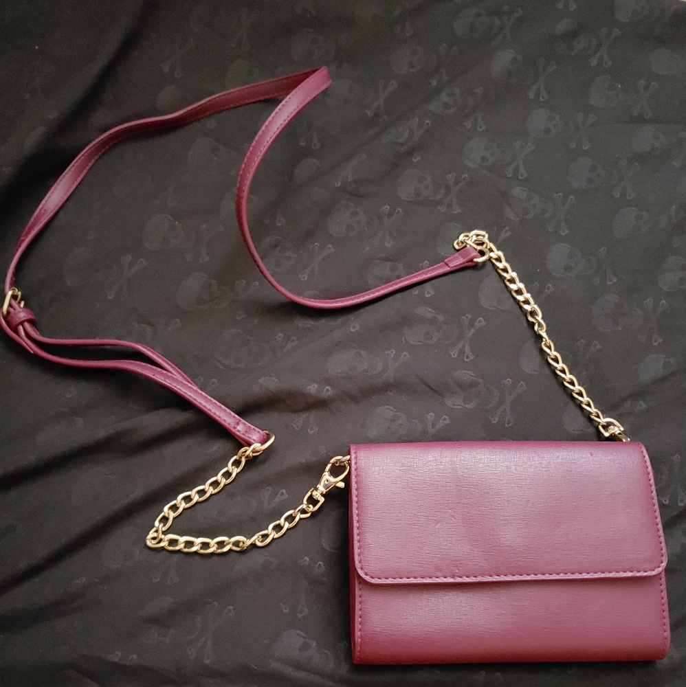 Cato burgundy crossbody bag